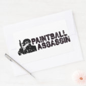 Sticker Rectangulaire Paintballing Assassin (Enveloppe)