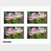 Sticker Rectangulaire Pair de Lotus (Feuille)