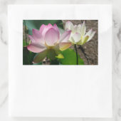 Sticker Rectangulaire Pair de Lotus (Sac)