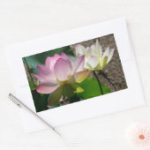 Sticker Rectangulaire Pair de Lotus (Enveloppe)