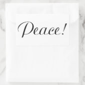 STICKER RECTANGULAIRE PAIX (Sac)