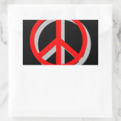 Sticker Rectangulaire Paix (Sac)
