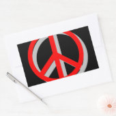 Sticker Rectangulaire Paix (Enveloppe)