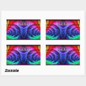 Sticker Rectangulaire Paix (Feuille)