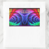 Sticker Rectangulaire Paix (Sac)