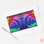 Sticker Rectangulaire Paix (Enveloppe)