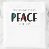 Sticker Rectangulaire Paix 2 (Sac)