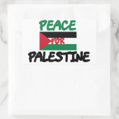 Sticker Rectangulaire Paix pour la Palestine (Sac)