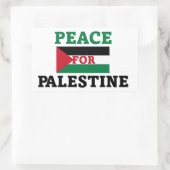 Sticker Rectangulaire Paix pour la Palestine (Sac)