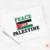 Sticker Rectangulaire Paix pour la Palestine (Enveloppe)