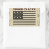 Sticker Rectangulaire Paix Recherchée (Sac)