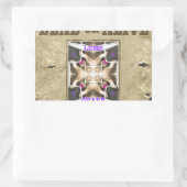 Sticker Rectangulaire Paix Recherchée, Amour et Inspiration : Diffuser H (Sac)