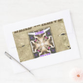 Sticker Rectangulaire Paix Recherchée, Amour et Inspiration : Diffuser H (Enveloppe)