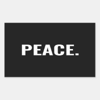 Paix texte noir et blanc minimaliste anti-guerre