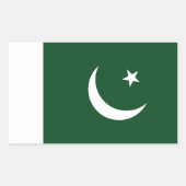 Sticker Rectangulaire Pakistan (Devant)