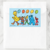 Sticker Rectangulaire Pal de rue Sésame | Ballons de parti (Sac)