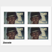 Sticker Rectangulaire Pâle comme personne ne peut le sentir (Feuille)