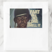 Sticker Rectangulaire Pâle comme personne ne peut le sentir (Sac)