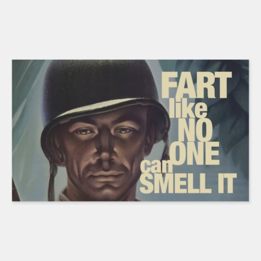 Sticker Rectangulaire Pâle comme personne ne peut le sentir (Devant)