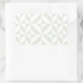 Sticker Rectangulaire Pale Gray Geometric Deco Cube Pattern (Sac)