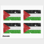 Sticker Rectangulaire Palestine - Drapeau libre Palestine (Feuille)