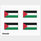 Sticker Rectangulaire Palestine - Drapeau palestinien (Feuille)