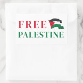 Sticker rectangulaire palestine libre (Sac)