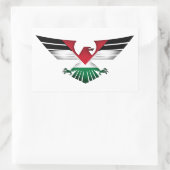 STICKER RECTANGULAIRE PALESTINE LIBRE - AILES DE LIBERTÉ (Sac)