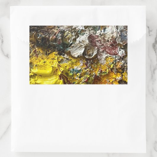 Sticker Rectangulaire Palette de l'artiste #1 (Sac)