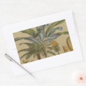 Sticker Rectangulaire Palm Antique Fruit Tropical Art Botanique (Enveloppe)