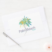 Sticker Rectangulaire Palm Beach, Floride (Enveloppe)
