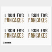 Sticker Rectangulaire Pancakes (Feuille)