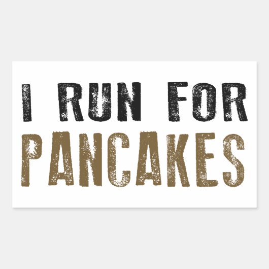 Sticker Rectangulaire Pancakes (Devant)