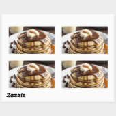 Sticker Rectangulaire Pancakes à chips au chocolat (Feuille)