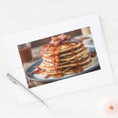 Sticker Rectangulaire Pancartes de bacon d'érable (Enveloppe)