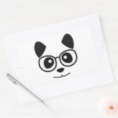 Sticker Rectangulaire Panda et Glasses (Enveloppe)