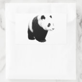 Sticker Rectangulaire Panda noir et blanc (Sac)