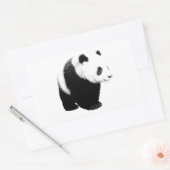 Sticker Rectangulaire Panda noir et blanc (Enveloppe)