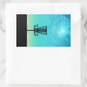 Sticker Rectangulaire Panier de golf sur disque (Sac)