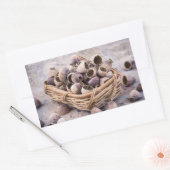 Sticker Rectangulaire Panier de graines de pavot séché (Enveloppe)