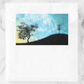 Sticker Rectangulaire Panier Sur Une Colline #2 (Sac)