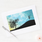 Sticker Rectangulaire Panier Sur Une Colline #2 (Enveloppe)