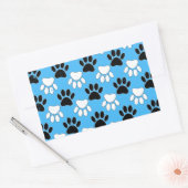 Sticker Rectangulaire Paniers Noirs Et Blancs Perdus Sur Arrière - plan (Enveloppe)