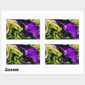 Sticker Rectangulaire Panique violette (Feuille)