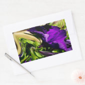 Sticker Rectangulaire Panique violette (Enveloppe)