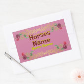 Sticker Rectangulaire panneau d'arrêt (Enveloppe)