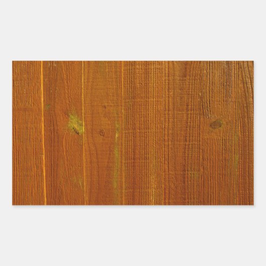 Sticker Rectangulaire Panneau de clôture en bois (Devant)