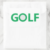 Sticker Rectangulaire Panneau de golf (Sac)
