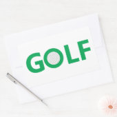 Sticker Rectangulaire Panneau de golf (Enveloppe)