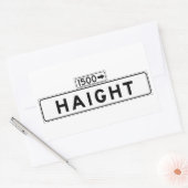 Sticker Rectangulaire Panneau de la rue Haight, San Francisco (Enveloppe)
